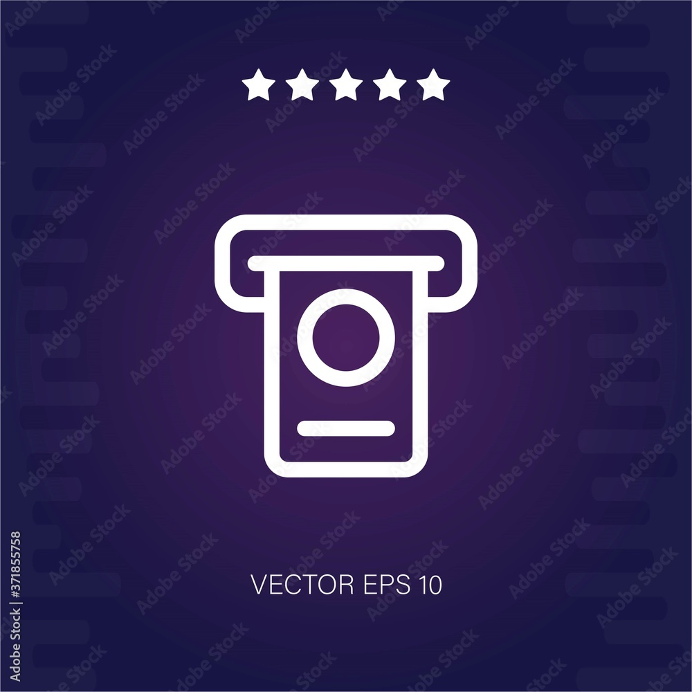 atm vector icon modern illustration atm vector icon modern illustration
