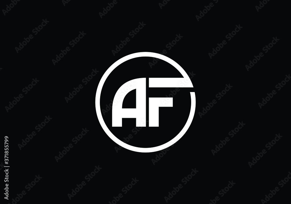 Initial Monogram Letter A F Logo Design Vector Template. Graphic Alphabet Symbol for Corporate Business Identity Initial Monogram Letter A F Logo Design Vector Template. Graphic Alphabet Symbol for Corporate Business Identity