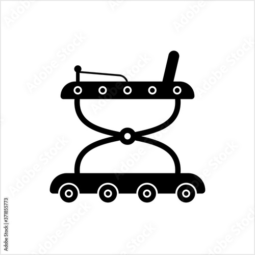 Baby Walker Icon, Infants, Kids Helping Device For Walking