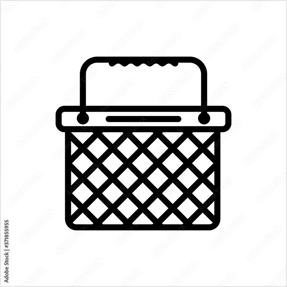 Picnic Basket Icon, Picnic Hamper, Basket Is Used To Hold Food, Tableware For A Picnic Trip Picnic Basket Icon, Picnic Hamper, Basket Is Used To Hold Food, Tableware For A Picnic Trip