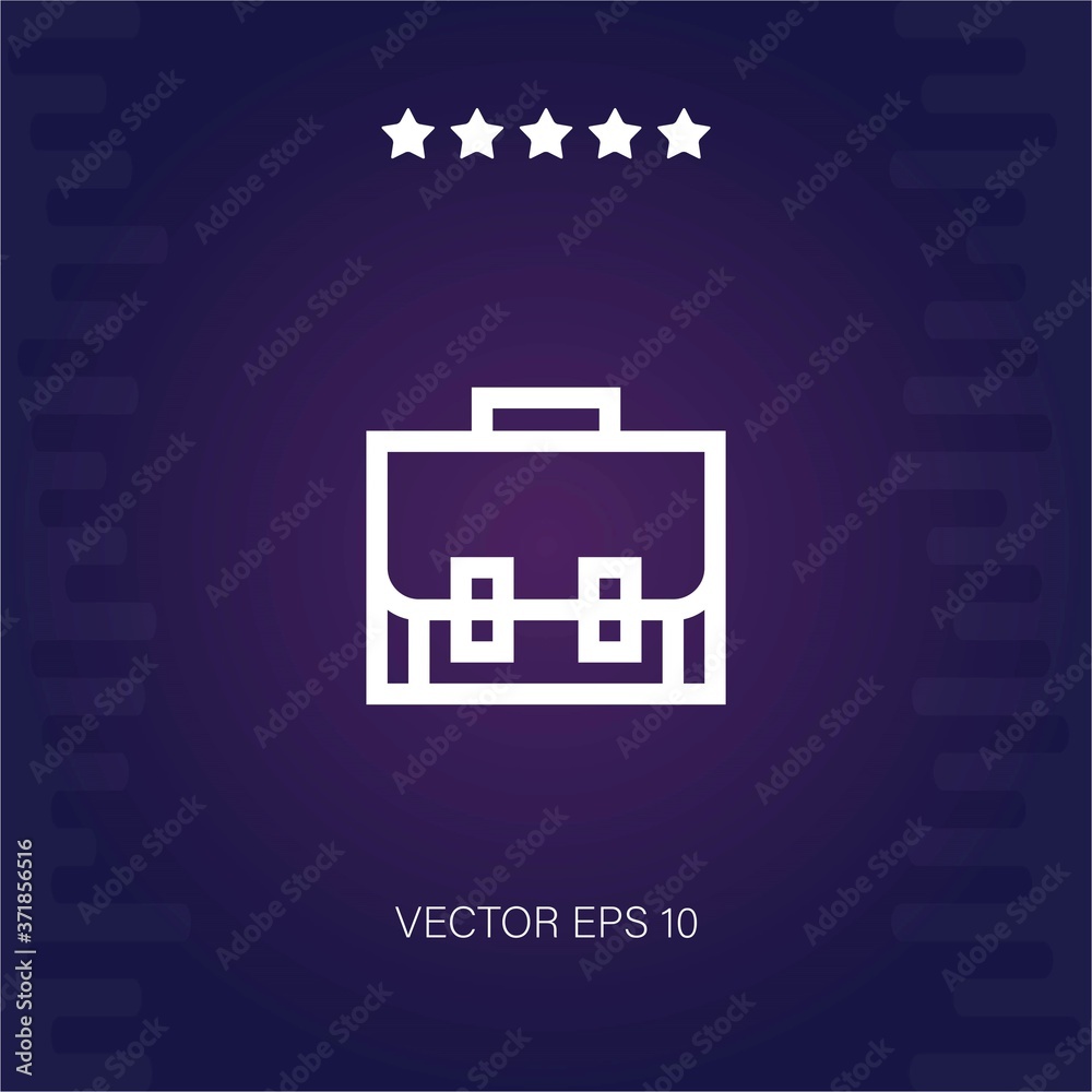 briefcase vector icon modern illustration