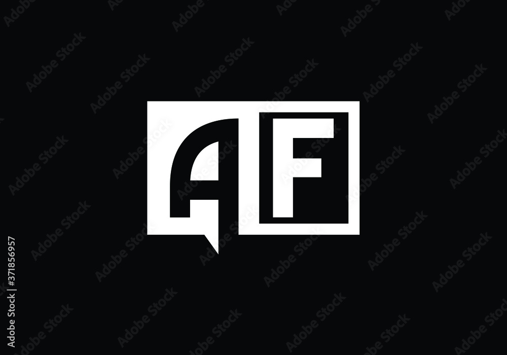 Initial Monogram Letter A F Logo Design Vector Template. Graphic Alphabet Symbol for Corporate Business Identity