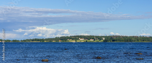 Canvas Print Bastøy prison in the Oslo fjord.