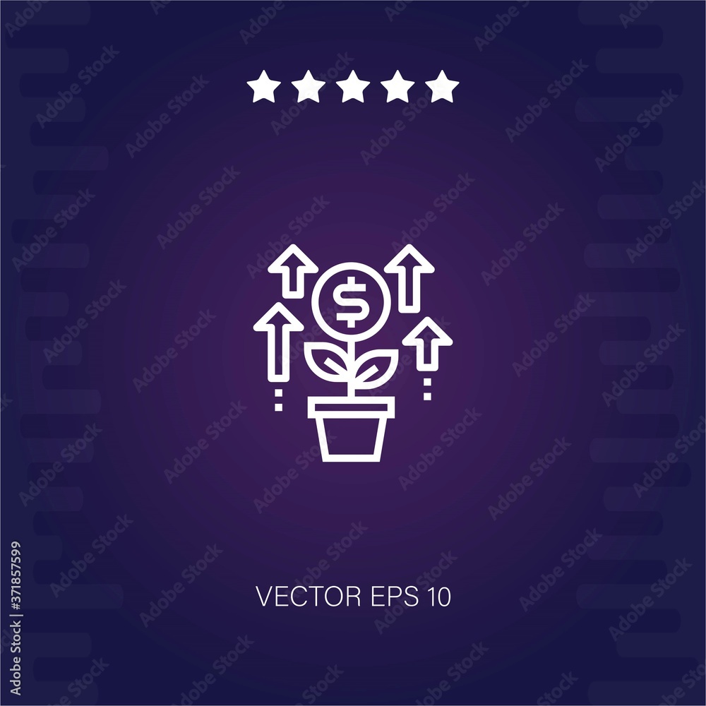growth vector icon modern illustration growth vector icon modern illustration