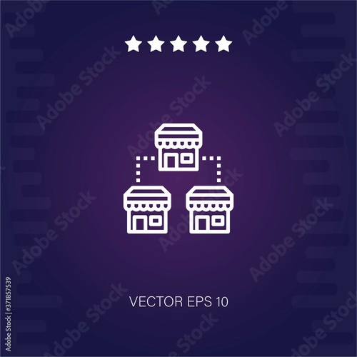 franchise vector icon modern illustration