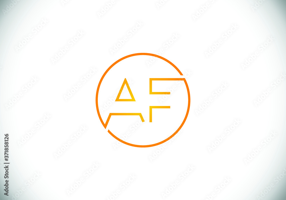 Initial Monogram Letter A F Logo Design Vector Template. Graphic Alphabet Symbol for Corporate Business Identity Initial Monogram Letter A F Logo Design Vector Template. Graphic Alphabet Symbol for Corporate Business Identity