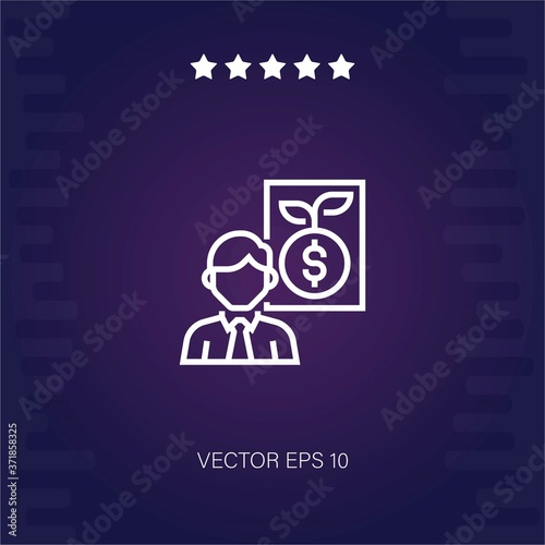 investment vector icon modern illustration