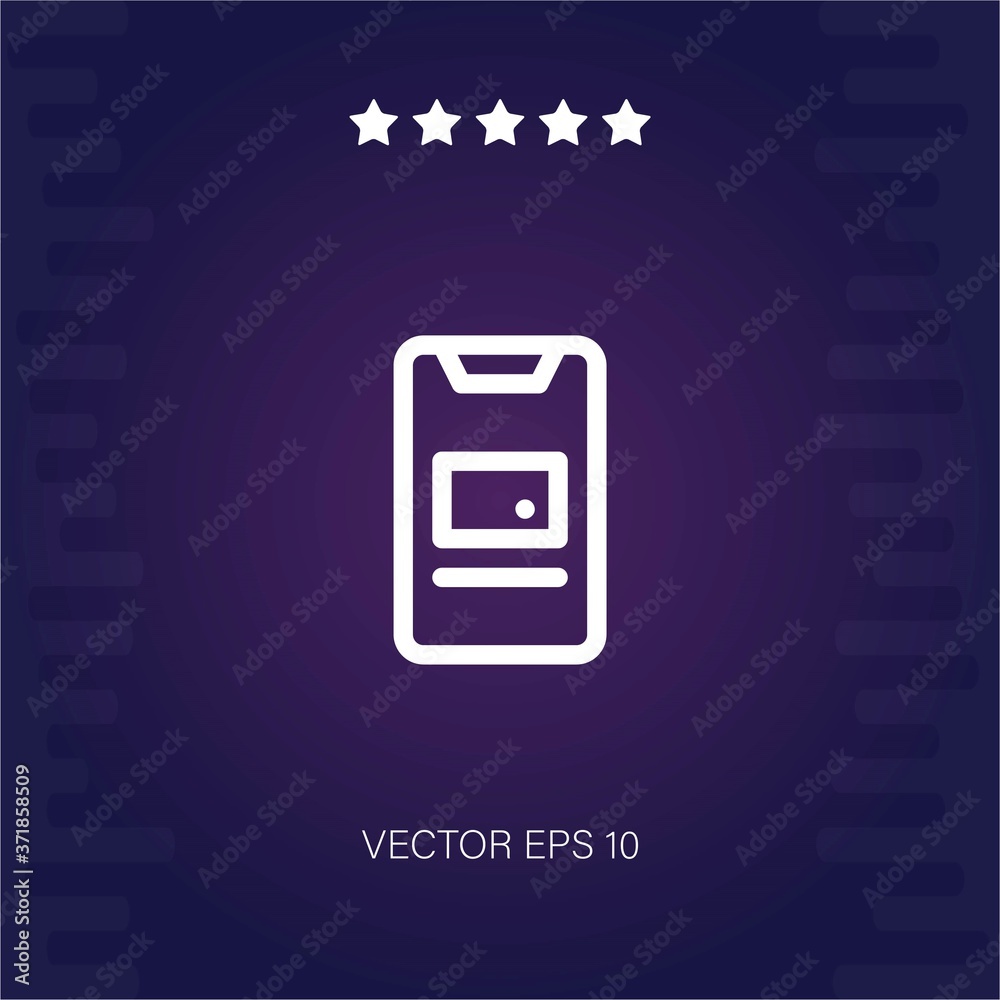 mobile payment vector icon modern illustration mobile payment vector icon modern illustration