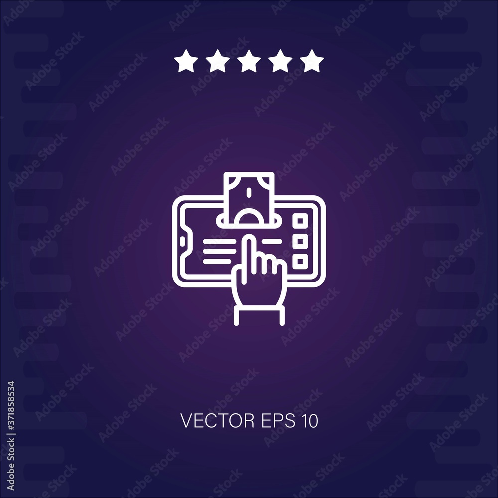 mobile phone vector icon modern illustration mobile phone vector icon modern illustration