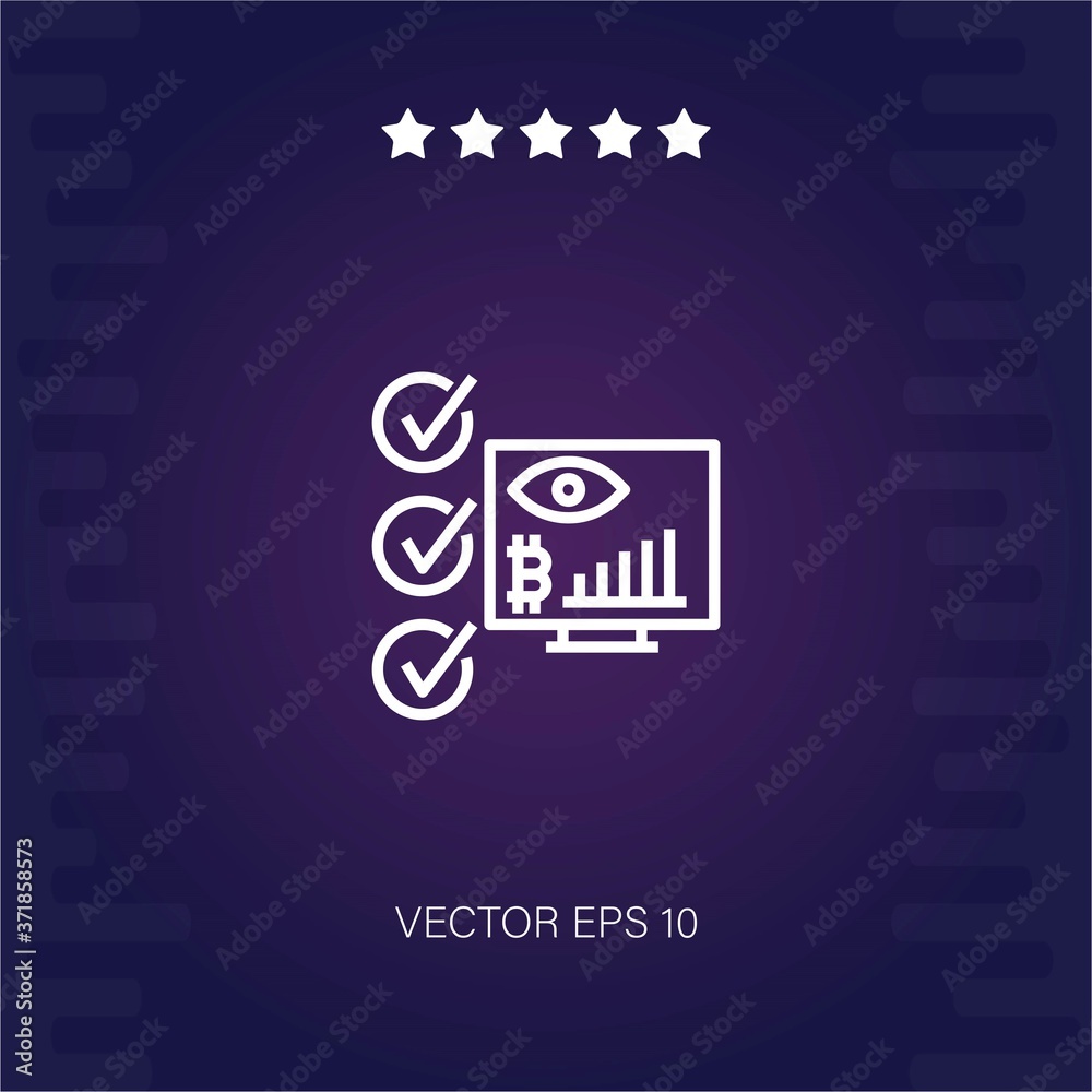 monitor vector icon modern illustration monitor vector icon modern illustration