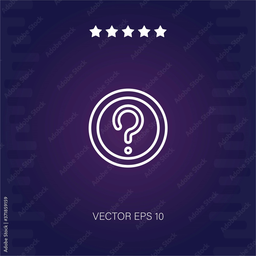 help vector icon modern illustration help vector icon modern illustration