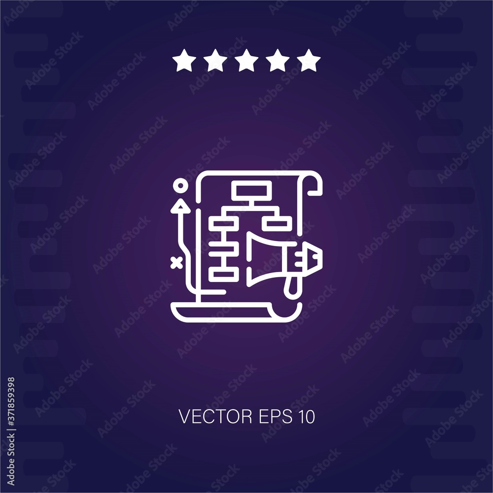 planning vector icon modern illustration planning vector icon modern illustration