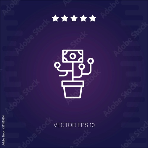 money vector icon modern illustration