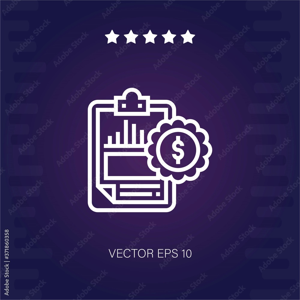 report vector icon modern illustration report vector icon modern illustration