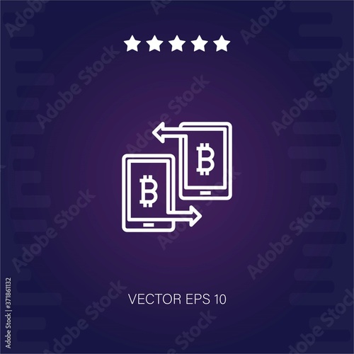 peer to peer vector icon modern illustration