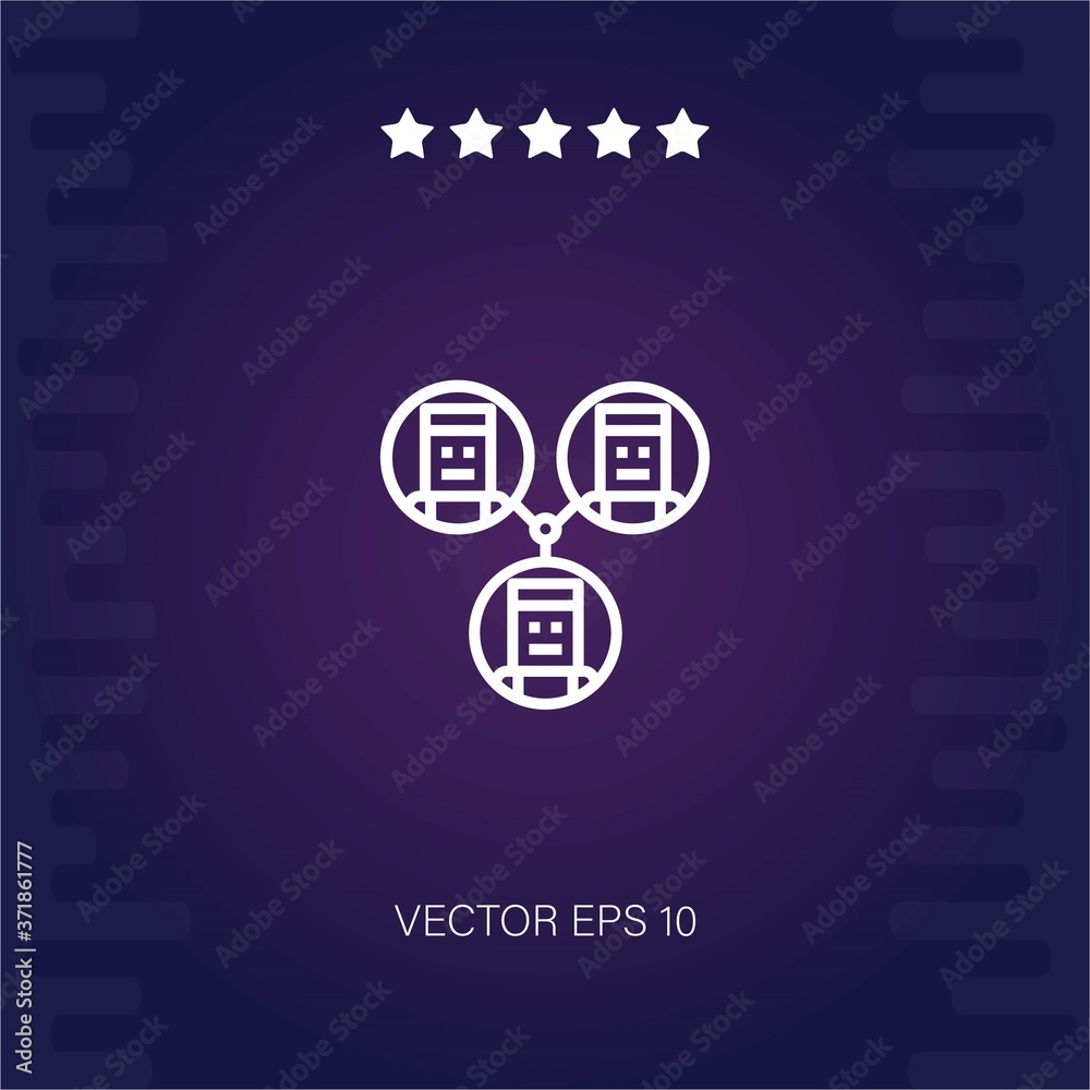 networking vector icon modern illustration networking vector icon modern illustration