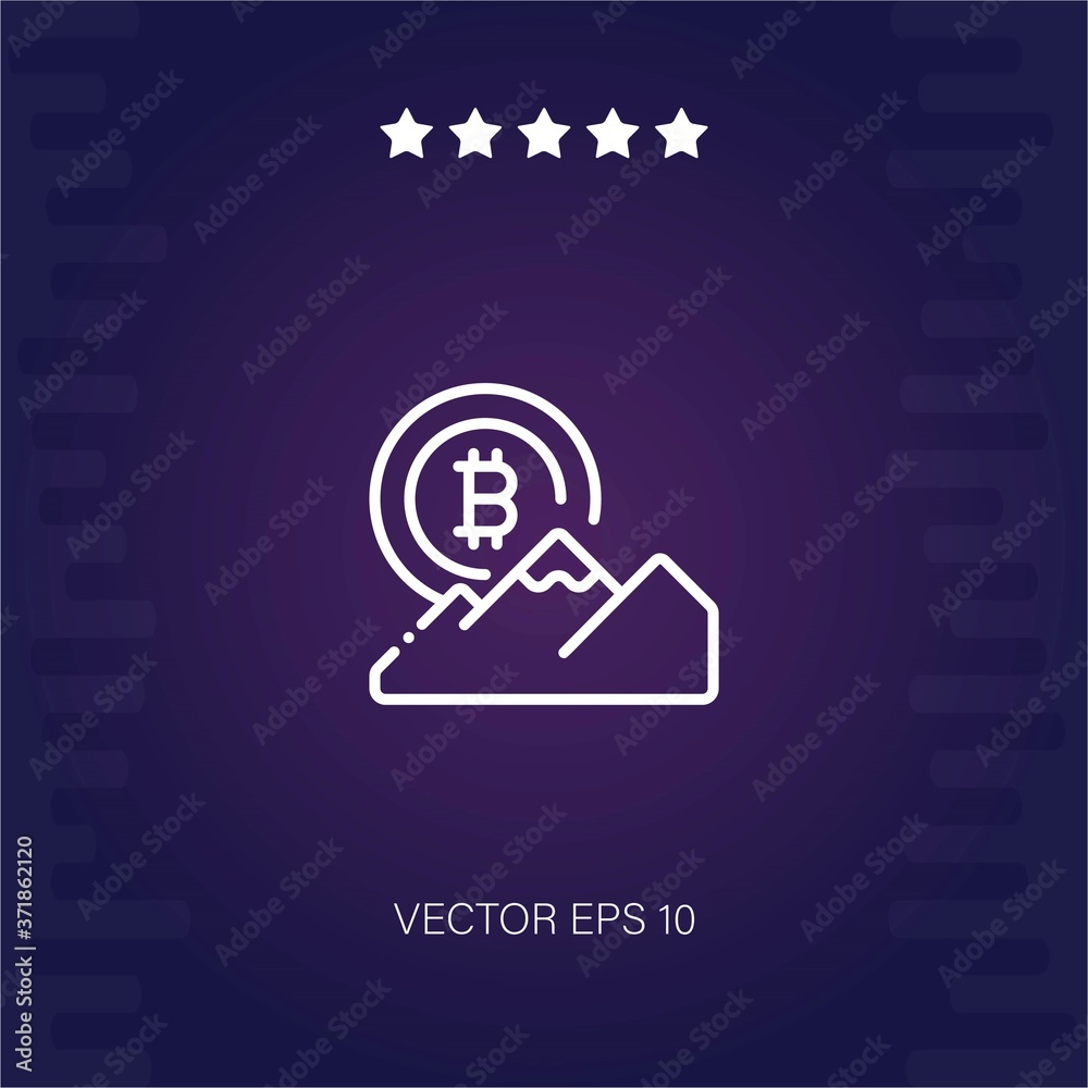 bitcoin vector icon modern illustration bitcoin vector icon modern illustration