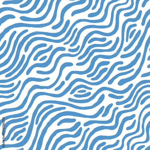 Seamless pattern with diagonal waves. Design for backdrops with sea, rivers or water texture. Repeating texture. Figure for textiles. Print for the cover of the book, postcards, t-shirts.