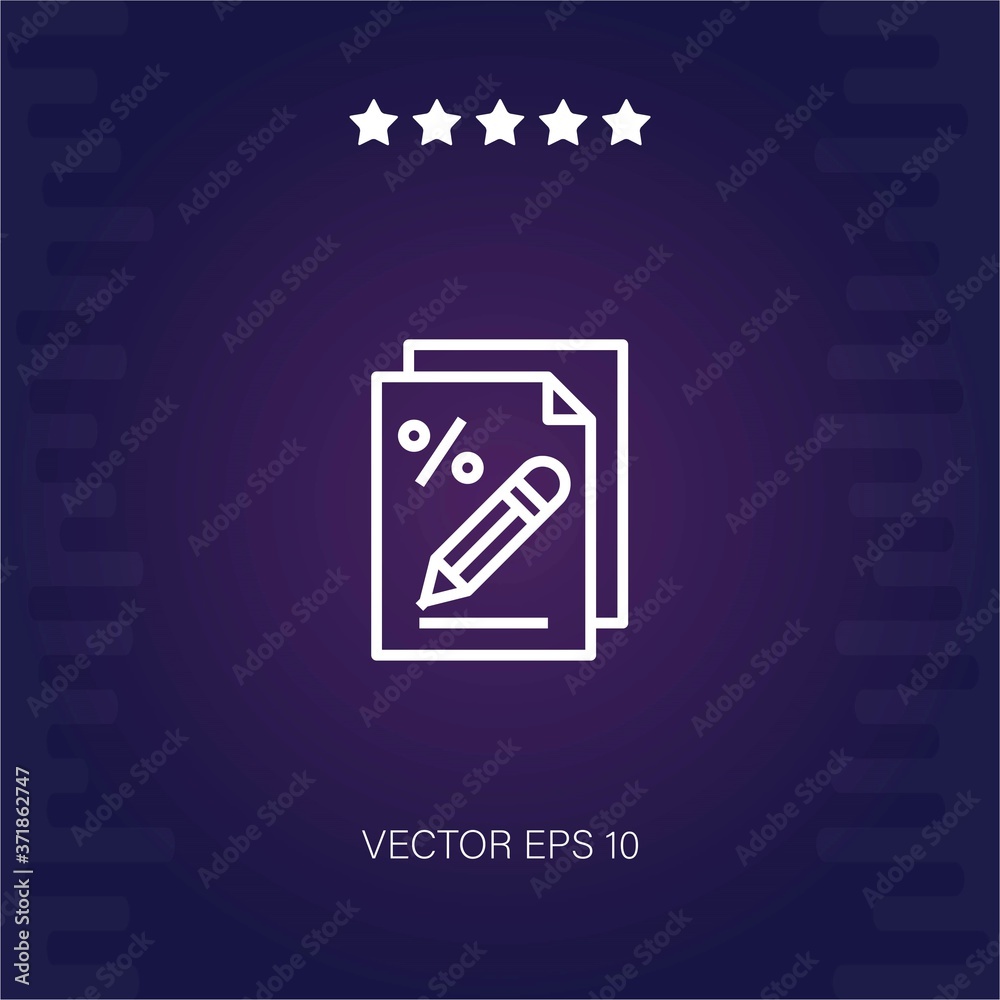 tax vector icon modern illustration tax vector icon modern illustration
