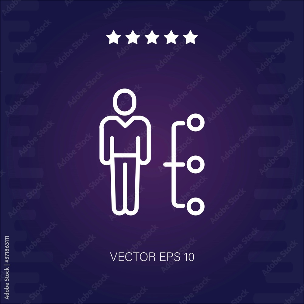 hierarchical structure vector icon modern illustration hierarchical structure vector icon modern illustration