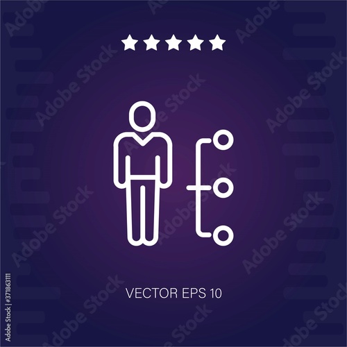 hierarchical structure vector icon modern illustration