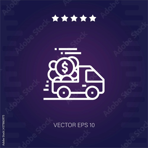 earning vector icon modern illustration