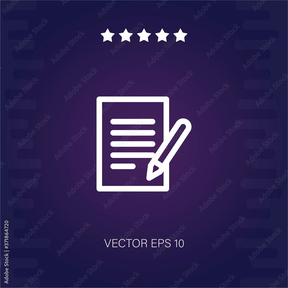 contract vector icon modern illustration contract vector icon modern illustration