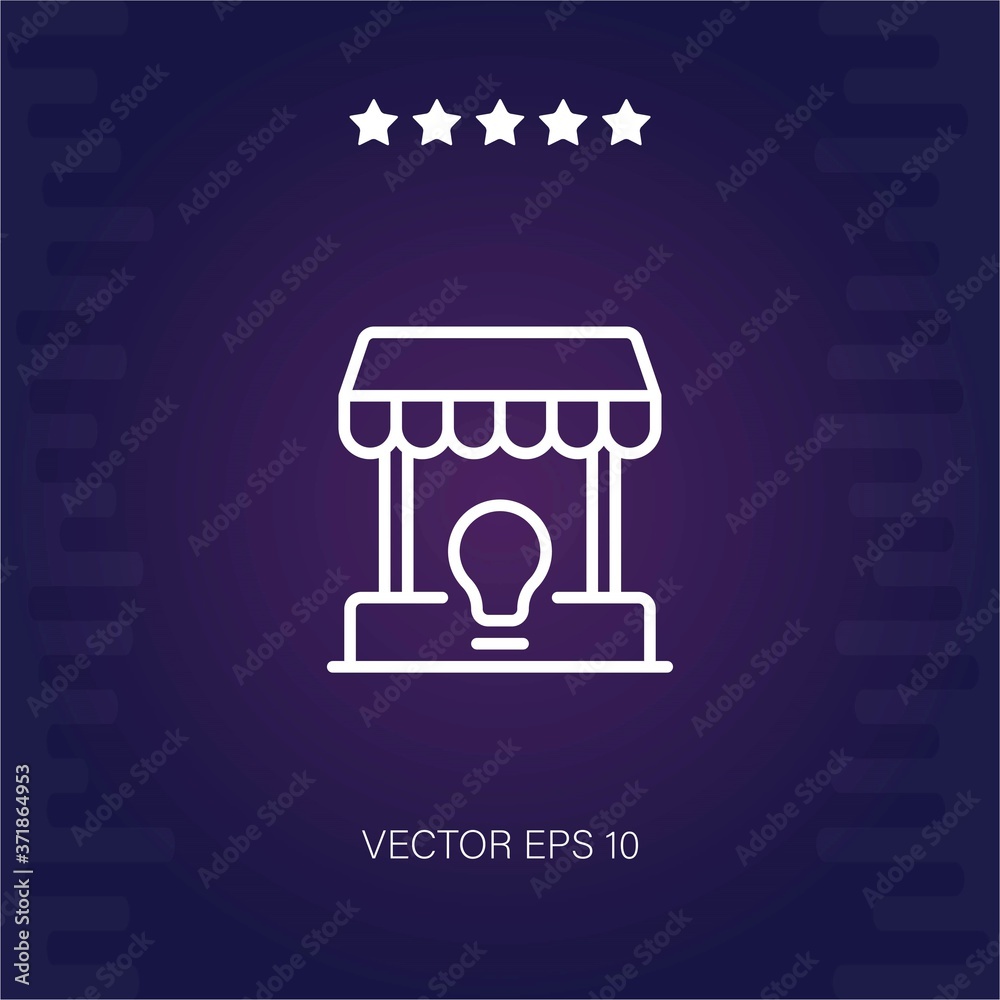 market vector icon modern illustration market vector icon modern illustration