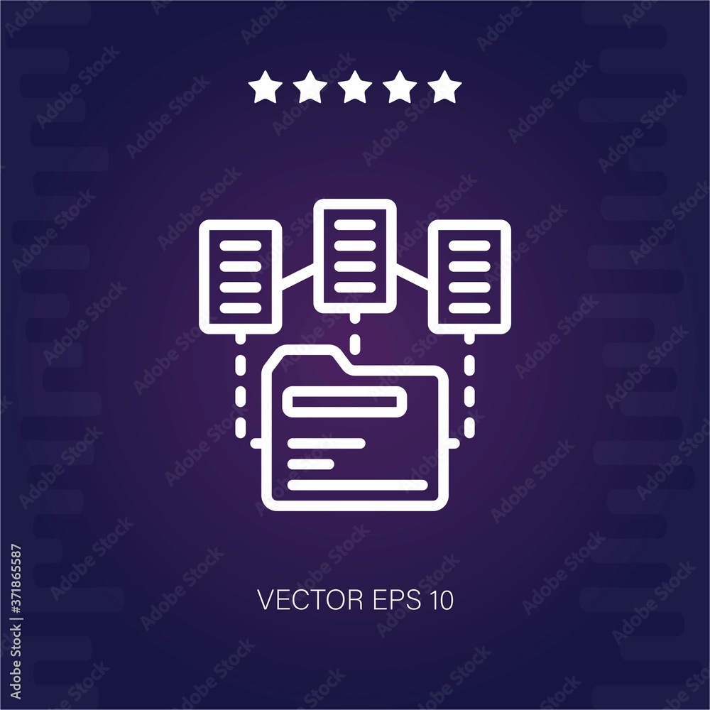 data vector icon modern illustration data vector icon modern illustration