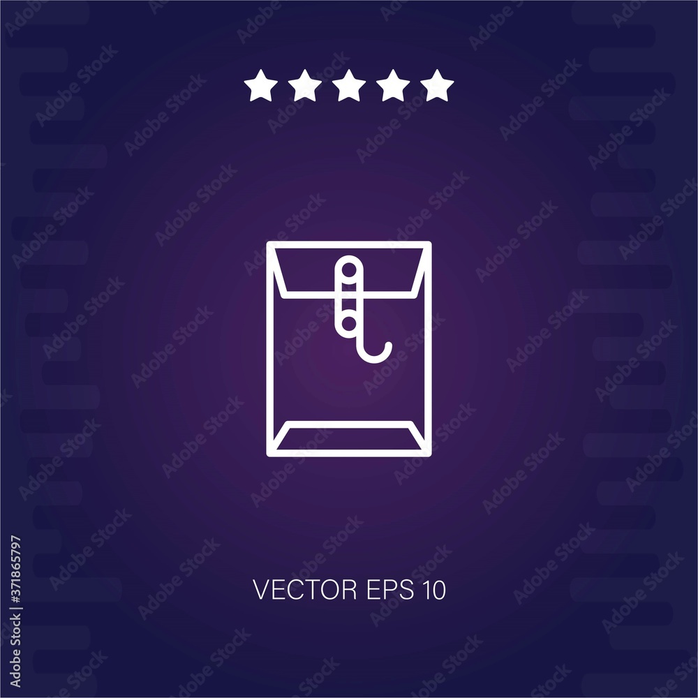 paper envelope vector icon modern illustration paper envelope vector icon modern illustration