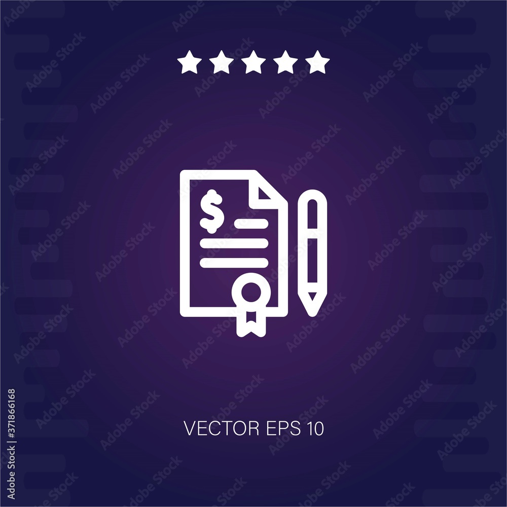 contract vector icon modern illustration contract vector icon modern illustration