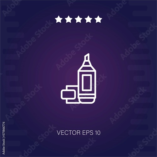 highlighter vector icon modern illustration