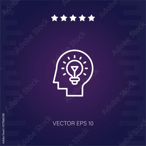 idea vector icon modern illustration