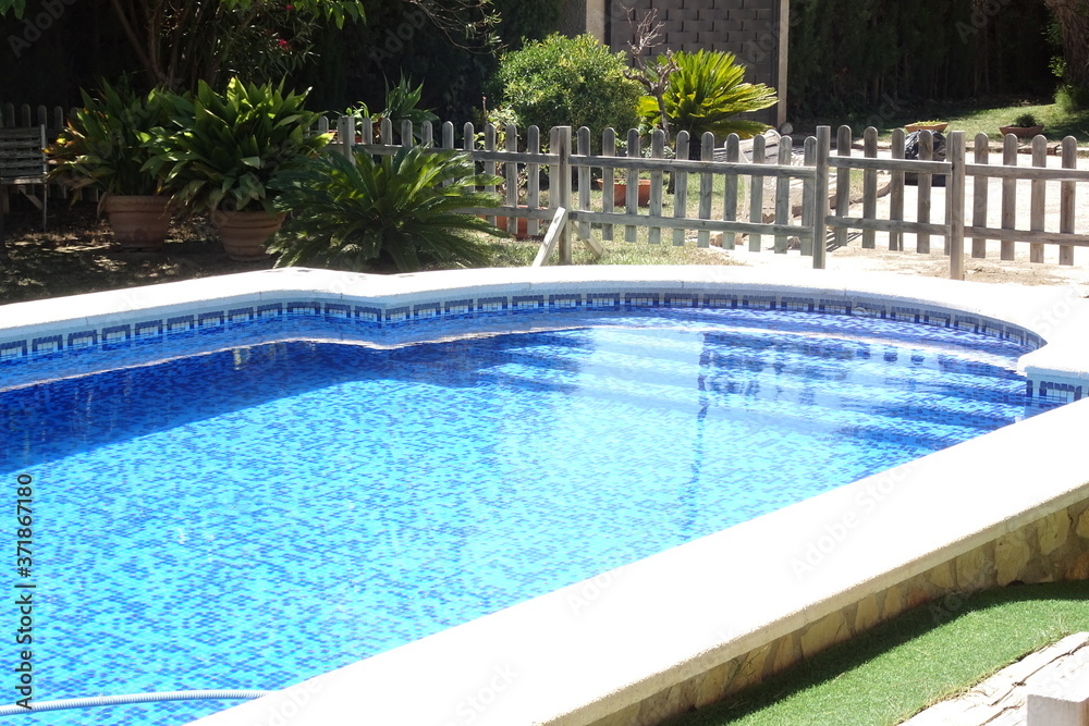 Domestic Swimming Pool in Daytime