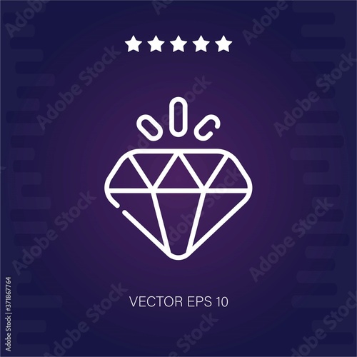 diamond vector icon modern illustration