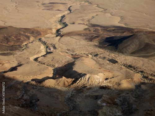 Desert landscape in Ramon Crater