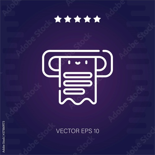 invoice vector icon modern illustration