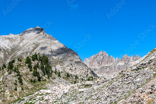 Paysage alpin dans le parc du Mercantour