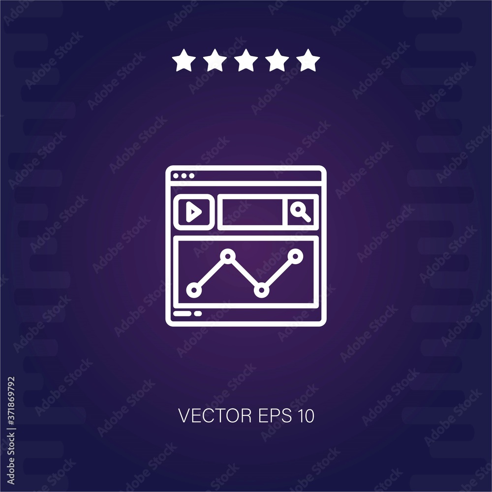 statistic vector icon modern illustration statistic vector icon modern illustration