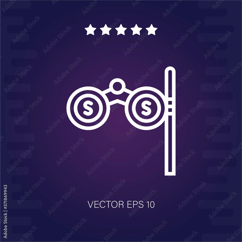 binoculars vector icon modern illustration