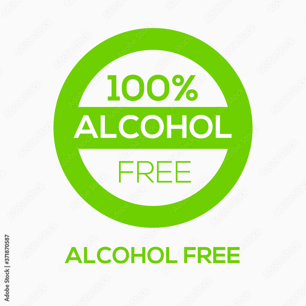 (alcohol free) label sign, vector illustration. (alcohol free) label sign, vector illustration.