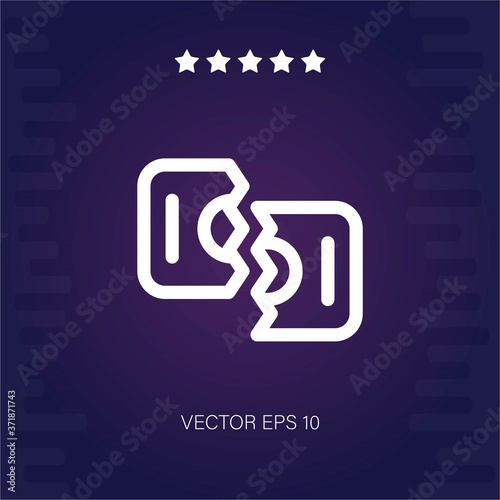 bill vector icon modern illustration