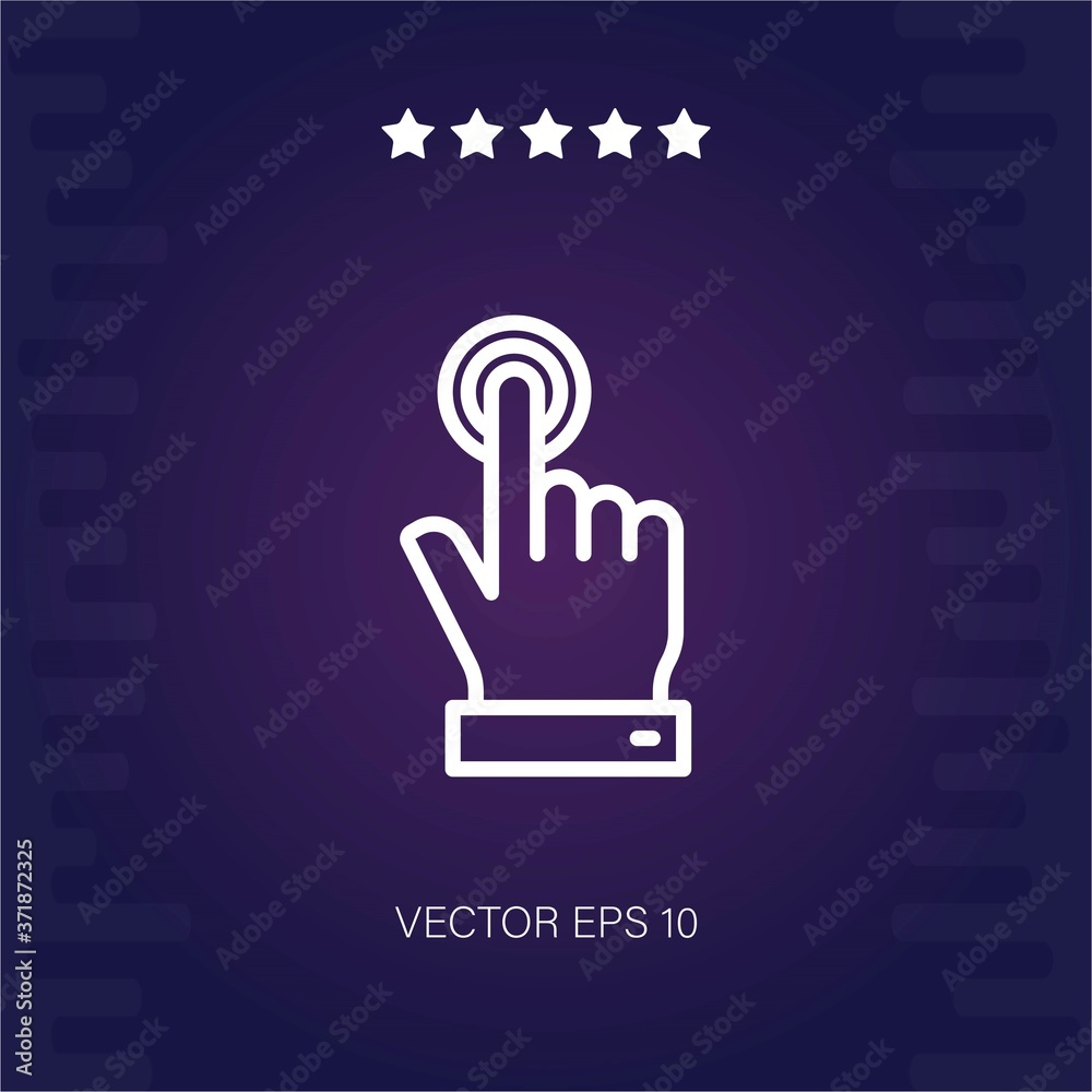 touch screen vector icon modern illustration touch screen vector icon modern illustration