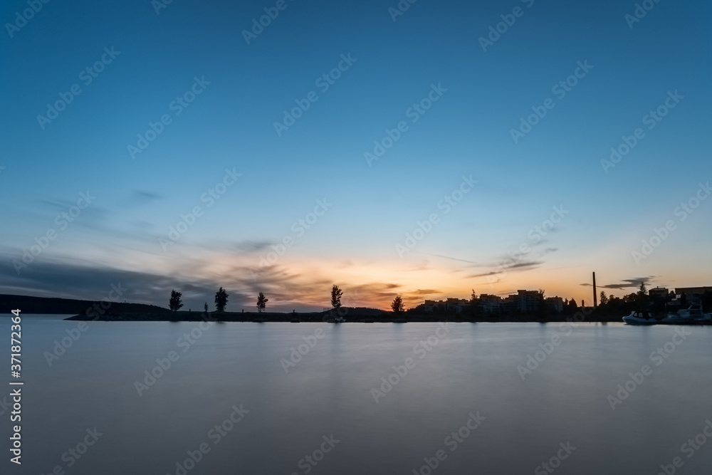 Sunset at the lake Vesijärvi. Lahti. Finland Sunset at the lake Vesijärvi. Lahti. Finland