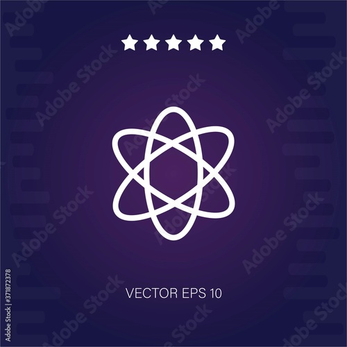 atomic vector icon modern illustration