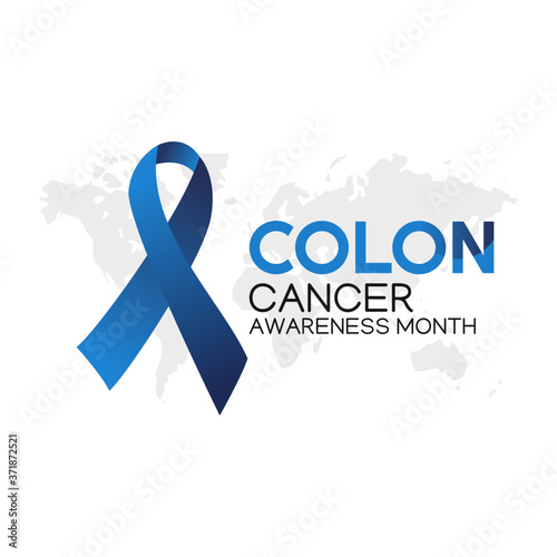 Colon Cancer Awareness Month Vector Illustration