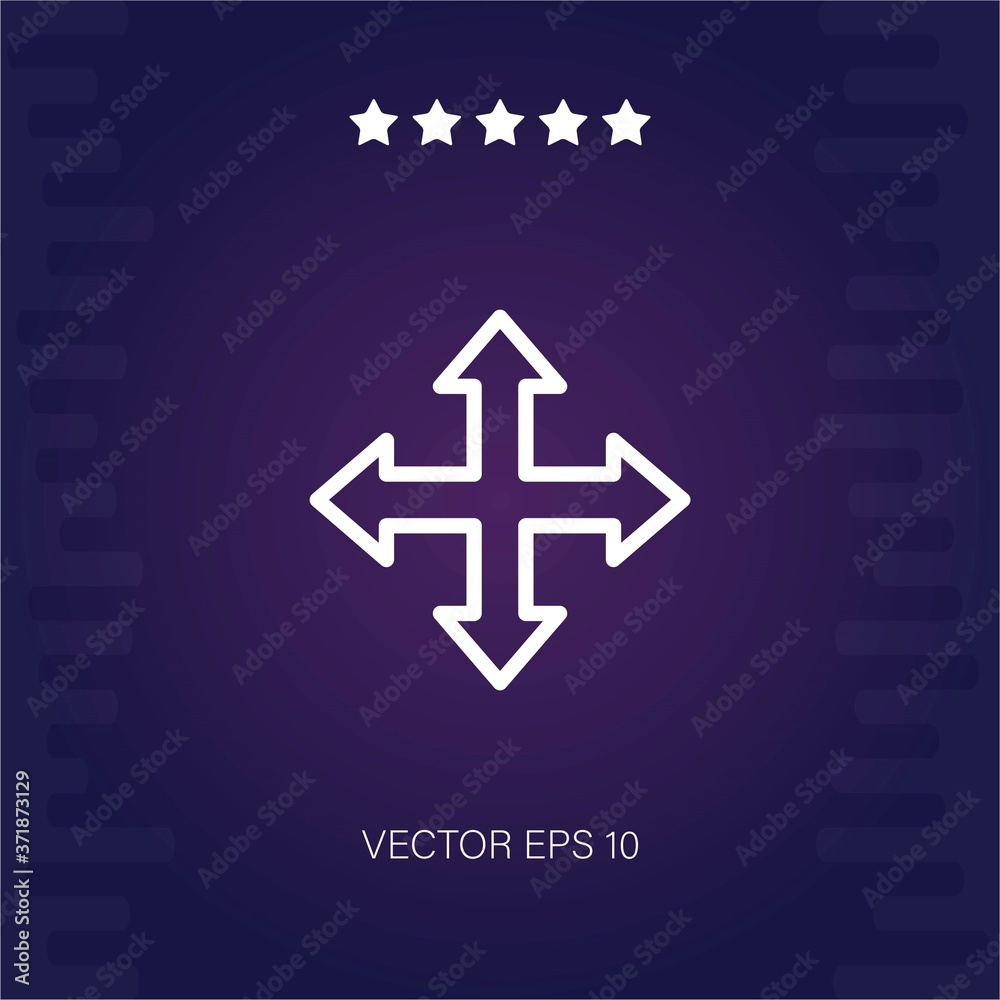 move vector icon modern illustration move vector icon modern illustration