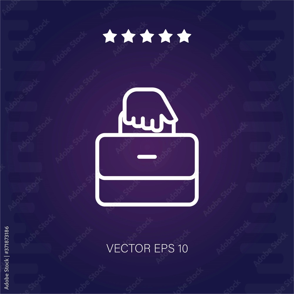 portfolio vector icon modern illustration