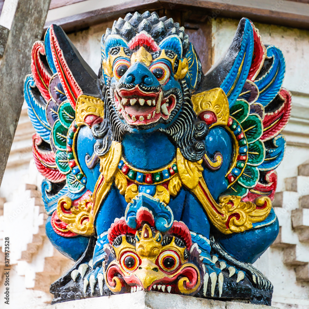 Fototapeta premium Hindu temples in Dempasar area on Bsli