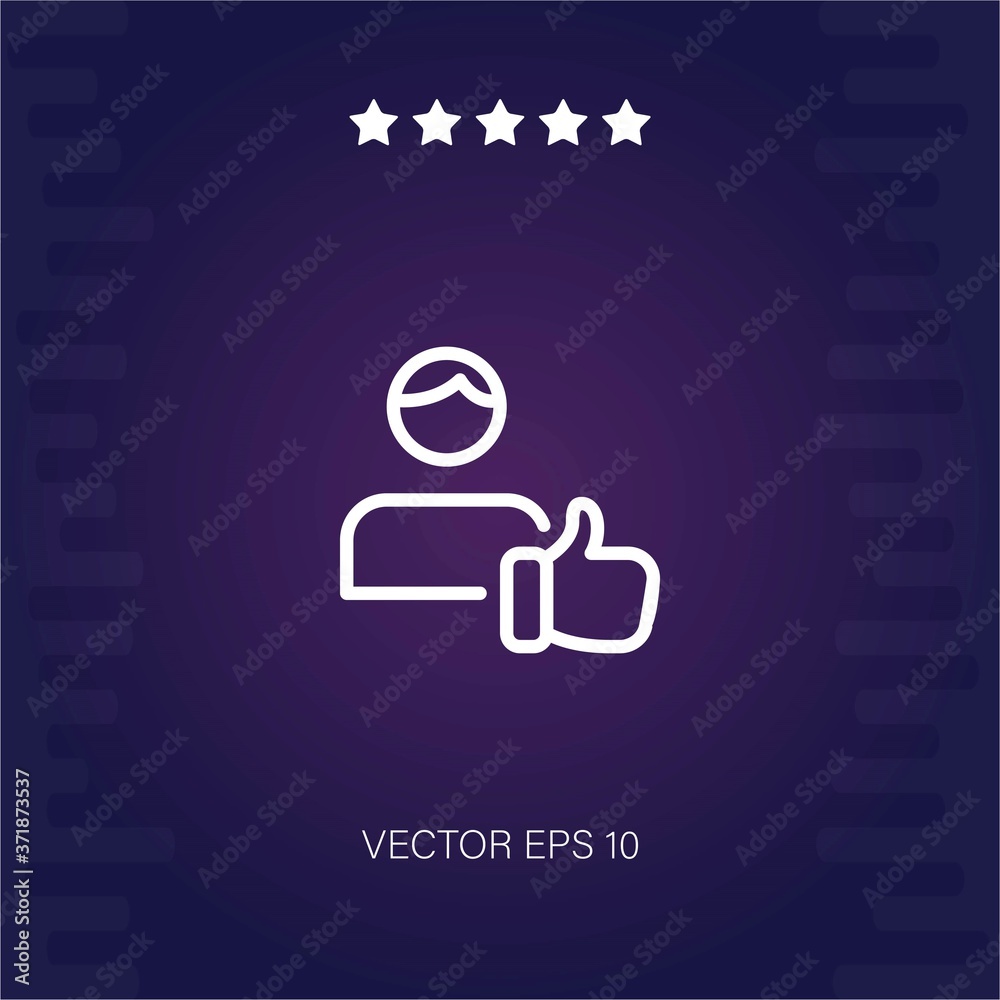 positive review vector icon modern illustration positive review vector icon modern illustration